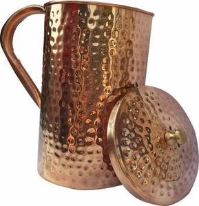 Durable & Stylish Pure Copper <b>Water</b> <b>Jug</b> - Handcrafted Perfect for Ayurvedic Health Benefits Home & Office Use - Product Image 2