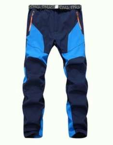 Pantalon de ski léger, imperméable et respirant, coupe-vent, grande taille, extensible dans les 4 sens, pour hommes - Product Image 3