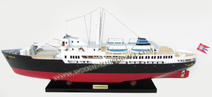 High Quality German Style MS FINNMARKEN 1956 Museum Ship Wooden Model Boat Handicraft Home Decor Fast Delivery <b>Novelty</b> <b>Gift</b> - Product Image 3