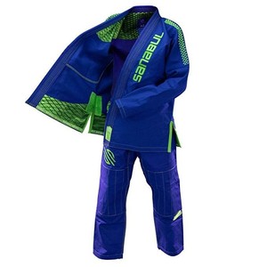 100% algodón Jiu Jitsu Gi preencogido 450 GSM Pearl Weave uniformes de artes marciales para Judo - Product Image 1