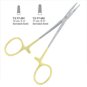 Pince porte-aiguille de haute qualité avec poignée en or Instruments chirurgicaux en acier inoxydable TC pour usage médical et vétérinaire - Product Image 2