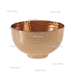 Bol de service à dessert martelé en laiton bol de service de chocolats de forme ronde de la plus grande qualité pour un usage domestique d'hôtel - Product Image 5