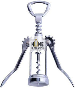 Sacacorchos de Metal mecánico, sacacorchos antiguo de Metal plateado de diseñador - Product Image 1