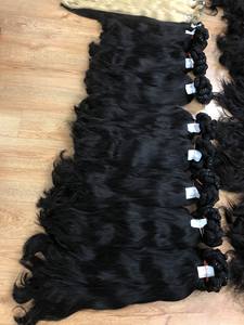 Tissage en lot vietnamien naturel, extension de cheveux humains, vierges rugueux, cuticules, vente en gros, 50 pièces - Product Image 4