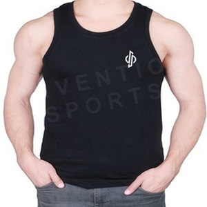 Camiseta sin mangas de algodón 100% para hombre, ropa informal para exteriores, venta al por mayor - Product Image 4