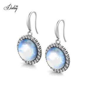 Pendientes colgantes de ópalo de piedra lunar para mujer, joyería Bohemia, joya con estilo de gota para el destino, novedad de 2021 - Product Image 3