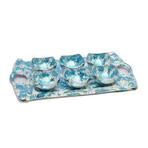 Best Theme Design <b>Sweets</b> Bowl With Standard Quality Enamel Finishing Design Solid Metal Snack Bowl Tray Together - Product Image 2