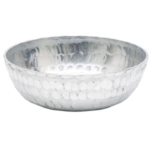 Decorative Leaves Serving <b>Bowls</b> in <b>Silver</b> Aluminum Serving <b>Bowls</b> for Home Use and Home Decor and Food Serving - Product Image 6