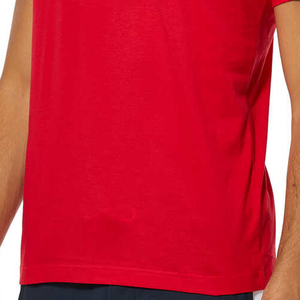 เสื้อยืดผู้ชาย OEM ผ้าฝ้าย 95% ผสมอีลาสเทน 5% ทรงโค้งชายเสื้อ เสื้อยืดคอกลมทรงยาวสำหรับผู้ชาย - Product Image 5