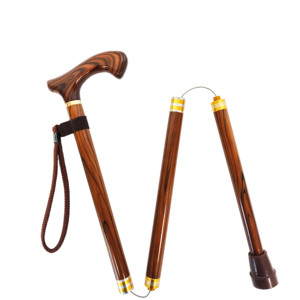 ไม้เท้าพับได้สำหรับดูแลสุขภาพ,ไม้บีชพร้อมสายคล้อง - Product Image 6