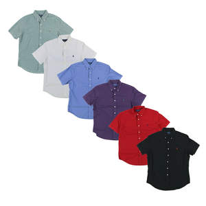 Camisas Oxford para Hombre, Camisas Polo Clásicas de Manga Corta con Botones - Product Image 6