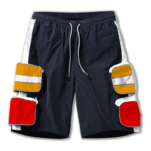 <b>Men</b> Outdoor <b>Lightweight</b> Casual Classic Drawstring Mid Waist Relaxed Fit Polyester/Cotton <b>Cargo</b> <b>Shorts</b> - Product Image 1