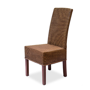 Modern Handwoven Rattan <b>Dining</b> <b>Chair</b> High Back Wooden Legs Restaurant Cafe Hotel Wholesales Natural Wicker <b>Chairs</b> - Product Image 1