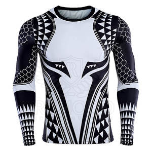 Vêtements de sport pour homme à manches longues, protection UV 50, imprimé par sublimation, rashguard personnalisé pour MMA, surf, t-shirt compressif, grande taille, toutes saisons - Product Image 1