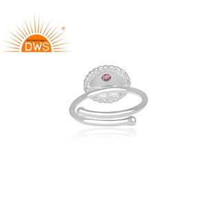 Bague en pierre précieuse en topaze rose, ensemble de bijoux, argent Sterling 925, fabrication de bijoux ethniques, fait à la main, vente en gros - Product Image 4