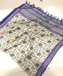 New Indian <b>Women</b> Wear Banarasi Cotton <b>Silk</b> Dupatta Clothing for Ladies Girls Top <b>Scarves</b> Fancy Latest Trendy Design New Look Alphanumero - Product Image 3