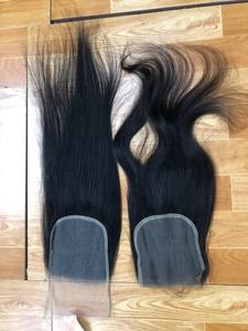 Vente en gros de fermetures frontales 100% cheveux humains vierges Remy, nouées à la main - Style lisse et ondulé, origine Vietnam - Product Image 2