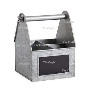 Soporte de cubiertos de tamaño y forma personalizados en soporte de cubiertos galvanizado con asa para uso de vajilla de restaurante - Product Image 5