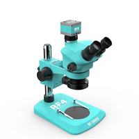 Microscope Stéréo Trinocular Industriel RF4 à Zoom Continu Direct Usine pour Réparation de Téléphones Soudure avec Caméra Microscopique 2K
