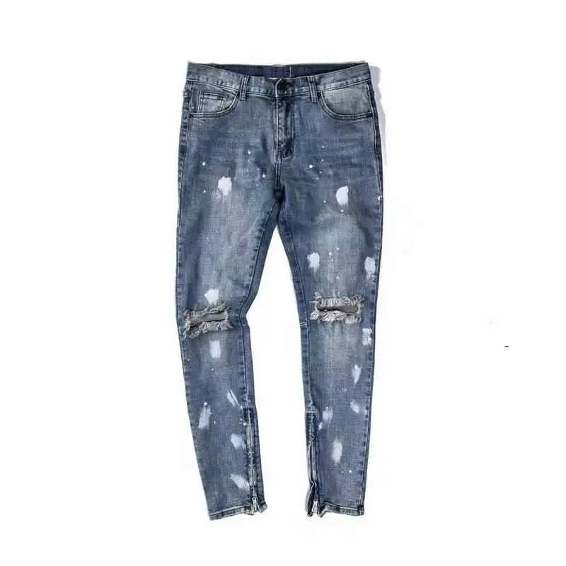 Fashionable Export Oriented Men's Ripped Denim Jeans From Bangladesh