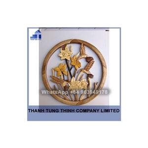 Hot Item 2024 Wooden Crafts and <b>Wall</b> <b>Signs</b> Home Office Decoration Natural Wood Color Carved Folk Art Contact +84 961 005 832 - Product Image 6