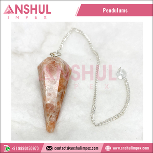 Péndulos facetados de cuarzo, cristal de Color claro, calidad superior, al menos precio - Product Image 3