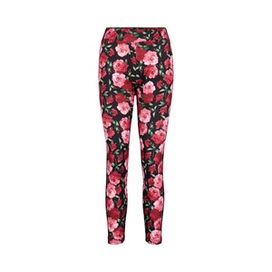 Legging de sport pour femme à imprimé numérique, taille mi-haute, en Spandex/Polyester, extensible dans les quatre sens, respirant, pour le yoga et la course - Product Image 2