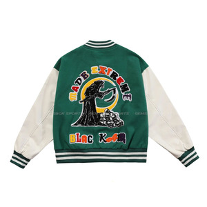 Veste de Baseball résistance pour hommes, Streetwear, en Patchwork, tactique, de blouson bombardier, de haute qualité, nouvel arrivage, blackkair fury crâne - Product Image 5