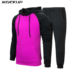 Survêtement de sport pour hommes, survêtement athlétique décontracté de qualité supérieure avec fermeture de pull à poches, - Product Image 3