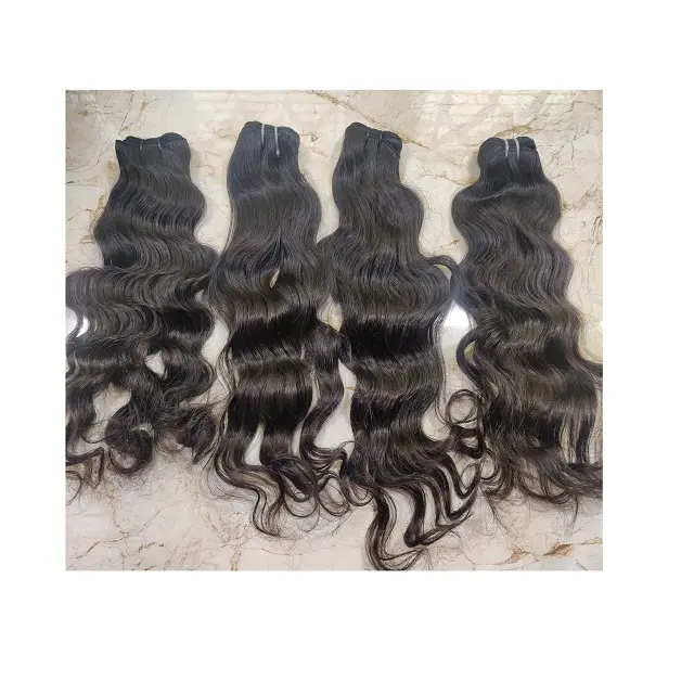 Venta al por mayor de alta calidad Virgin One Donor cabello humano sin enredos cutícula alineados mechones Genius Weft