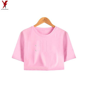 Best Sale Plus Size Clothing Summer Fashion White Crop <b>Top</b> Plain Women Crop <b>Top</b> - Product Image 4