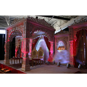 Royal Wedding Mandap Set Haveli Wedding Mandap Fiber Mandap Guyana - Product Image 1