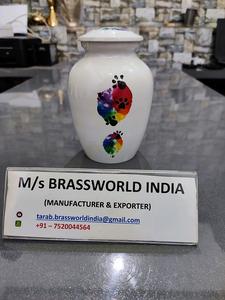 "Pata de mascota Grande y Pequeña de aluminio, suministros funerarios de cremación de mascotas pintados a mano - Product Image 4