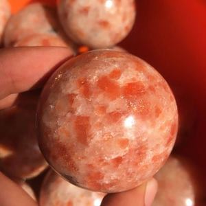 Esfera de Cristal de Piedra Solar Natural Pulida, Bola de Piedra Preciosa Curativa - Product Image 2