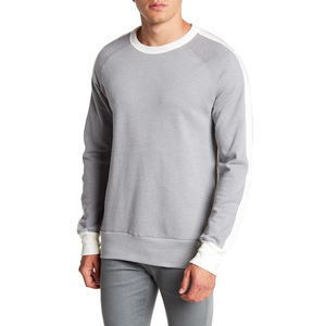 Vente en gros, haut de gamme, uni, 100% coton, Sweat-Shirt imprimé graphique, Logo brodé, pull-over pour hommes, Sweat-Shirt ras du cou - Product Image 4