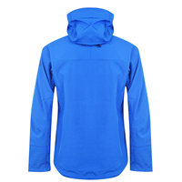Veste softshell longue d'hiver pour homme, à capuche, légère, extensible, doublure intérieure en polaire douce, finitions côtelées, ajustement sécurisé, cordon de serrage