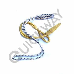 Nudo de daga de oficial naval cómodo de alta calidad, diseño de alambre negro con nudo de portepee de grado personalizado - Product Image 6