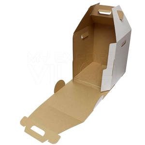 Caja de Embalaje para Pasteles de Cartón Corrugado de Nuevo Estilo con Asa, Ventana Personalizable, Laminación Mate y Grabado en Relieve - Product Image 3