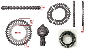 กำไลเงินแบบเรียบสไตล์ราชวงศ์ - Product Image 3