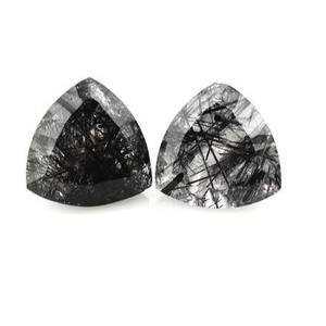 6mm naturel noir rutile billion coupe lâche calibré pierres précieuses grossiste boutique en ligne maintenant à l'usine meilleur prix tendance vente - Product Image 1