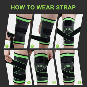 ต่ำ MOQ ราคาโรงงานการบีบอัดกีฬาสนับสนุนเข่าแขน - Product Image 6