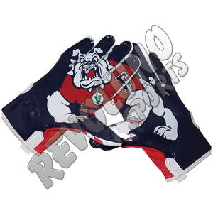 Récepteur de gants de football américain Lions Team personnalisé Impression par sublimation personnalisée Top Hand Gants de football américain Paume collante - Product Image 3