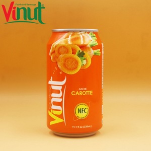 Jus de carotte 330 ml, fabricant de boissons OEM ODM, étiquette privée - Product Image 1