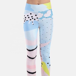 Custom Printed <b>Pattern</b> Women Mid Waist Active Yoga Workout Athletic Pant Ladies Gym Fitness Running Knee Length Sports <b>Leggings</b> - Product Image 3
