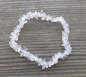 Natural Clear Quartz Chips <b>Bracelet</b> Crystal Healing Gemstone <b>Bracelet</b> Reiki Chakra Energy <b>Stretch</b> <b>Bracelet</b> Wholesale - Product Image 2