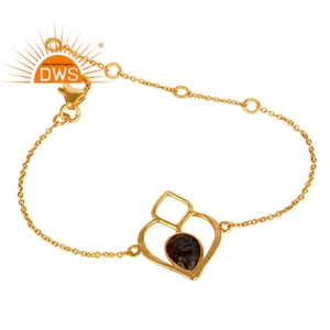 Bracelet en pierre précieuse naturelle Labradorite pour femme, joli bijou à brin unique, plaqué or 18k, argent 925 - Product Image 2