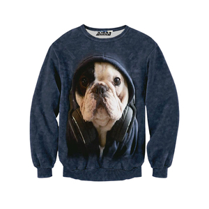 Cuello redondo 3D plenamente de sudadera de gran tamaño sudadera para la venta - Product Image 1