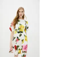 Модная Повседневная элегантная женская одежда rober 2021 с коротким рукавом на весну и лето