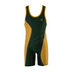 Camisetas de lucha de la mejor calidad para hombre, ropa deportiva transpirable, diseño de logotipo OEM, chalecos de lucha de tela de mezcla de poliéster Spandex - Product Image 2