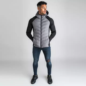 Doudounes pour hommes adultes couleur jaune fermeture à glissière col montant vêtements de mode veste bouffante avec conception et taille personnalisées - Product Image 5